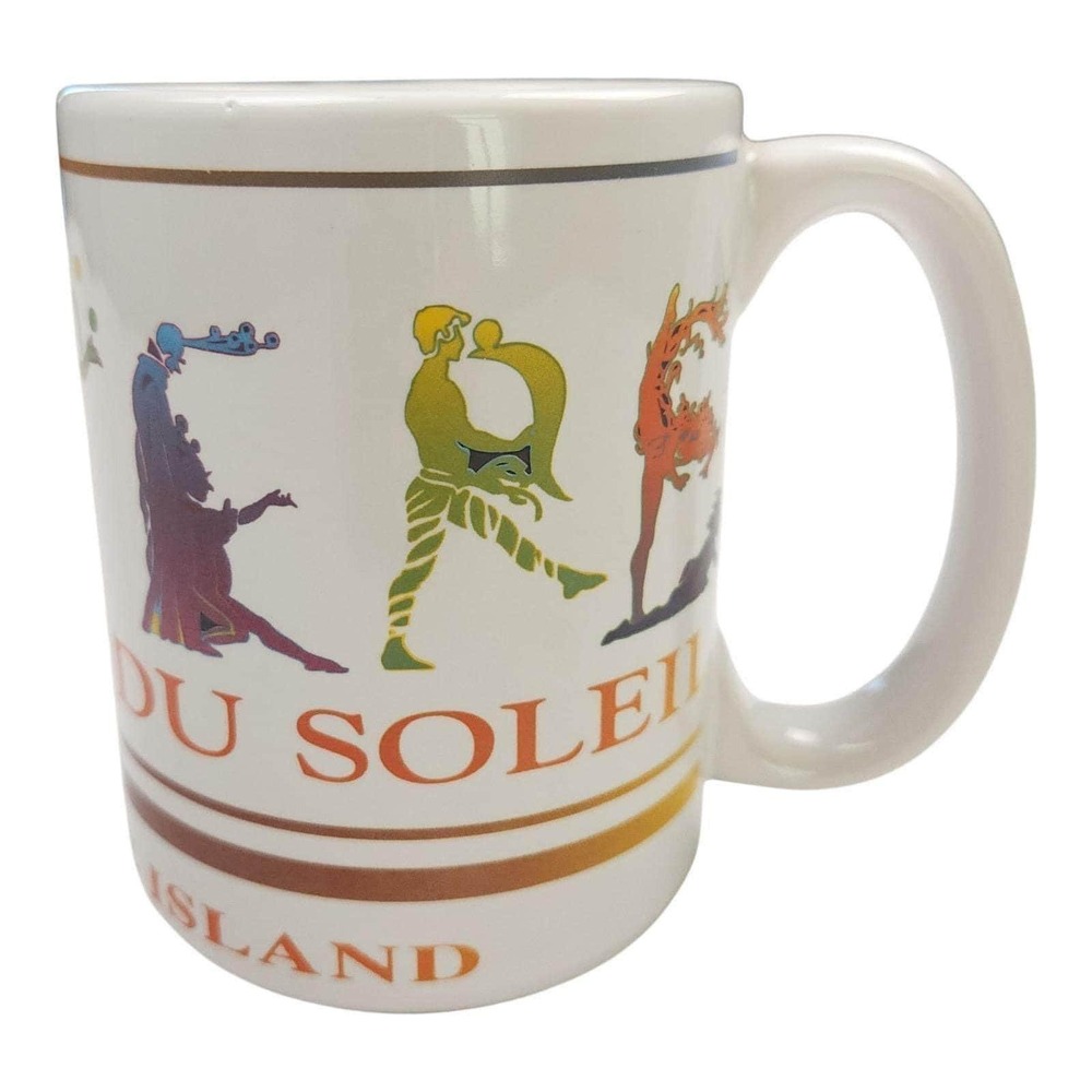 New Vintage Cirque‎ du Soleil Mug MYSTERE Treasure Island Souvenir Las Vegas